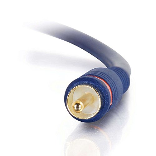 C2G Legrand Velocity S/PDIF Cable, Blue Digital Audio Coax Cable, 3 Foot Digital Audio Cable to Use As Home Theater Coaxial Cable, 1 Count, C2G 29114 - color: Blue, size: 3 Feet, style: Velocity Coax