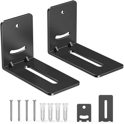 USX MOUNT Soundbar Mount for Samsung, Sony, LG, Vizio, Bose, Onn & More Sound Bar Mounts-Universal Soundbar Mounting Bracket Under TV, Floating Speaker Wall Mount 1 Pair Soundbar Shelf - size: Soundbar Mount up to 30 lbs