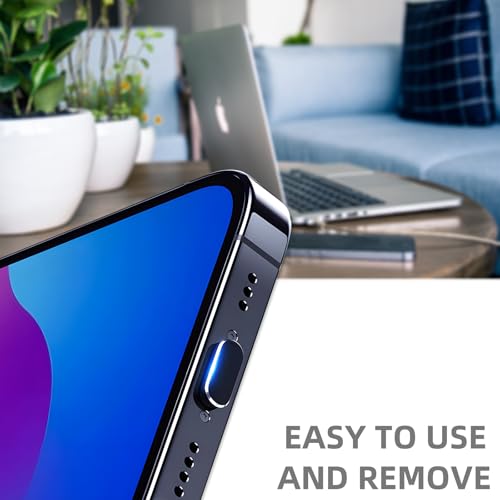 아이폰용 먼지 플러그 8개, VEINARDYL USB C 충전 포트 프로텍터 캡, 클리닝 브러시 10개, 헤드폰 잭 더스트 플러그 충전기 커버, 아이폰 15/16 플러스 프로 맥스 아이패드 10세대/에어-핑크와 호환 - color: 핑크