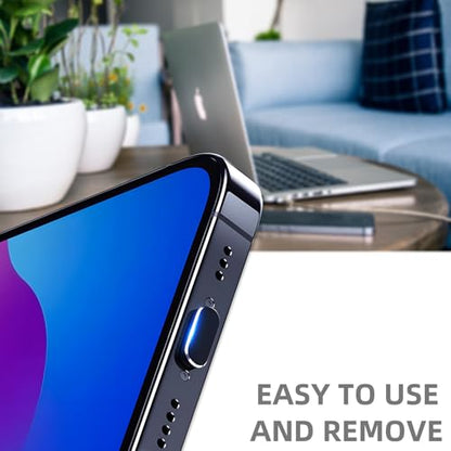 아이폰용 먼지 플러그 8개, VEINARDYL USB C 충전 포트 프로텍터 캡, 클리닝 브러시 10개, 헤드폰 잭 더스트 플러그 충전기 커버, 아이폰 15/16 플러스 프로 맥스 아이패드 10세대/에어-핑크와 호환 - color: 핑크