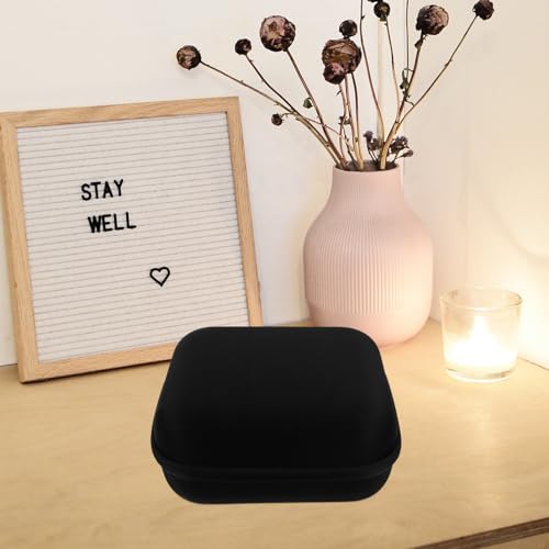 Headphone Case Eva Earphone Storage Bag Zipper Pouch for Headphones Earbuds Cables Hard Shell Carrying Case with 2 Mesh Pockets for Travel Daily Use 9.05 X 7.87 X 4.72 in