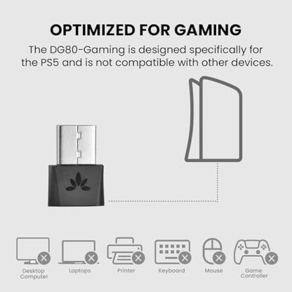 Avantree DG80-Gaming - USB Bluetooth 5.3 Adapter Dongle for PS5
