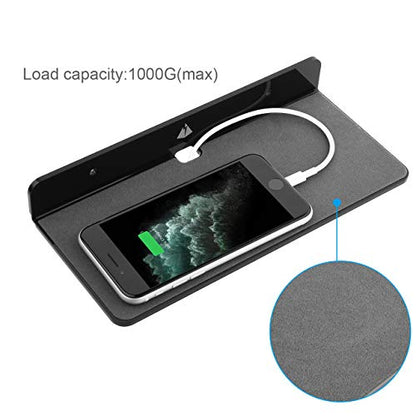 Wall Shelf Speaker Stand, Small Wall Holder Speaker Mount for Webcam, Cell Phones, Display Shelf Acrylic Floating Shelf (9-Inch (Black)) - color: Black