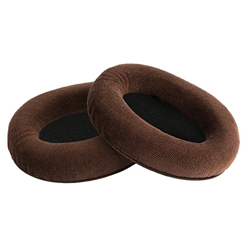 Linkidea Replacement Ear Pads for Sennheiser HD 515/518/ 555/595/ 598/ 598SE/ 560s/ 380/559/ 569/ PC350/ PC360/ Game one/ HMEC250 Headphones Ear Cushions (Velour/Brown)