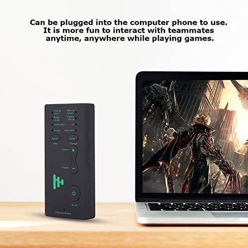 Portable Mini Voice Changer Live Broadcast Sound Card for Mobile Phone PC p0 s4 ps 5 and More , External Sound Card , No Drivers Needed , External Sound Card Audio Card Audio Card Live Card Phone Card