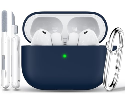 RFUNGUANGO Silicone Protective Case for AirPods Pro 3, Midnight Blue - color: Pro 3‑SIL‑Midnight Blue