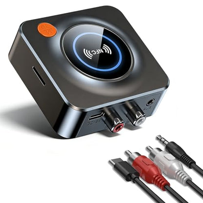 Bluetooth Receiver for Home Stereo, AUX RCA to Bluetooth Adapter | NFC Bluetooth Audio Receiver for Old Speakers Music Streaming Sound System, KAIY Convert Wired Speakers to Wireless