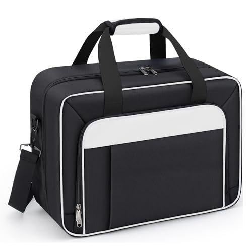 GDNasist Carrying Case Compatible with PS5/PS5 Pro/PS5 Slim, White - color: White