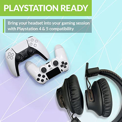 Avantree C519M - Clear Voice & Rich Background Sound, Low Latency Bluetooth Headphones with Mic & USB C Adapter for PS5 & Switch, Wireless Headset for PC Work & Gaming, 40H Playtime