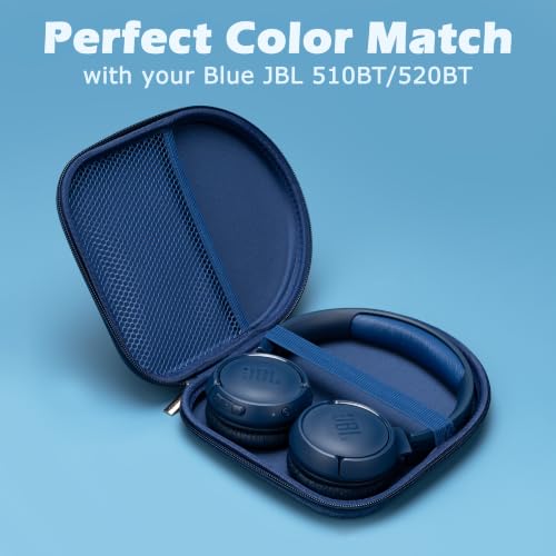 Ginsco Slim Headphone Case for On-Ear Bluetooth Headphones, Blue - color: Blue, size: On-Ear
