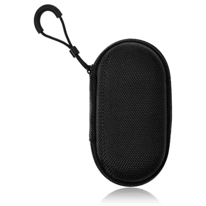Mini-Portable Case for Earphone Protective Hard Shell Travel Carrying Case Bag with Dual Zipper and Hook for Wired Ear Buds, MP3 Players, Keys, Coins, EVA Headphone Storage Bag