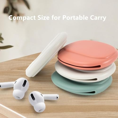 Silicone Headphone Organizer - 3 Pcs Data Cable Storage Case - Mini Key Box - Portable Wired Headset Storage Bag for Earbuds, Keys, USB Drives