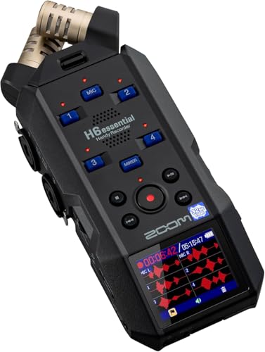 Zoom H6essential 32-Bit Float Recorder Bundle with WSH-4e Windscreen | Includes Zoom WSH-4e hairy windscreen to reduce wind noise during outdoor and location recording. - style: H6e + Windscreen