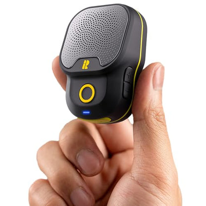 Rythflo Wearable Bluetooth 5.3 Speaker, 30H Battery, IPX7 Waterproof | Clip-On Design, TWS Pairing, Built-In ENC Mic, Hands-Free Music & Calls, Jobsite Use, Portable Wireless Speaker