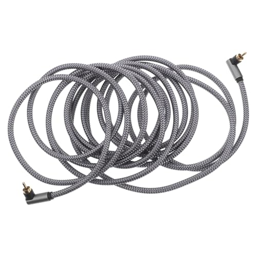 Amosfun 5m Coaxial Digital Audio Cable with Dual Shielded Subwoofer Cords and Connectors for Home Theater and Tv Audio Accessories