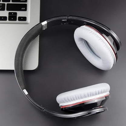 SOULWIT Replacement Ear Pads Cushions for Monster Beats Studio 1.0 (1 st Gen) Headphones by Dr. Dre (Do Not Fit Studio 2 and Studio 3), Earpads with Soft Protein Leather (White) - color: White