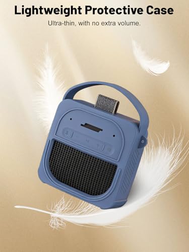 Silicone Protective Case for Bose SoundLink Micro (2nd Gen) Bluetooth Speaker, Full-Body Protective Cover with Precise Cutout, Shockproof Dustproof Protector Sleeve & Scratch-Resistant Sleeve[Blue] - color: Blue
