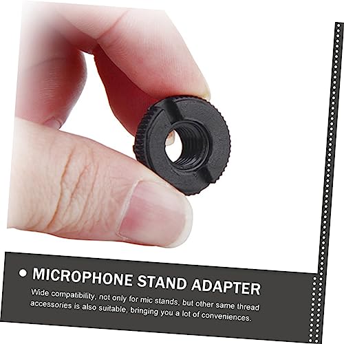 FRCOLOR 30pcs Aluminum Microphone Stand Adapter Set 3/8 to 5/8 Thread Converter for Mic Boom Arm Shock Mount and Clip Compatibility
