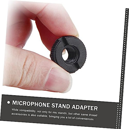 FRCOLOR 30pcs Aluminum Microphone Stand Adapter Set 3/8 to 5/8 Thread Converter for Mic Boom Arm Shock Mount and Clip Compatibility