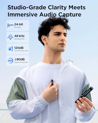BOYA Magic-02 Wireless Lavalier Microphone, 30Hrs Battery,328FT Los Range,Safety Track&Limiter,4-in1 Mini Lapel Wireless Mic for Android iPhone Camera Laptop PC, Ai Noise Reduction for TikTok YouTube - style: Magic-02(USB-C/Lightning/3.5TRS)