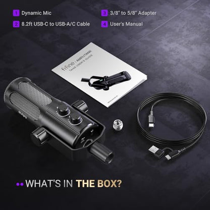 FIFINE AmpliTank TANK6 USB/XLR Dynamic Podcast Microphone for Vocal - size: TANK6
