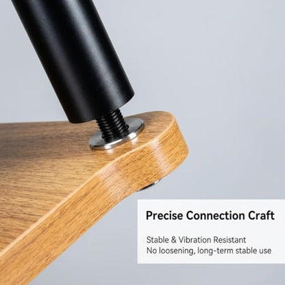 Audio Rack Shock Absorbing Foot Metal Bracket, Solid Wood Board Open Audio Equipment Stand, for Living Room Recording Studio Gaming Room Home Theater | 78*60cm/30.7*23.6in - size: 78*60cm/30.7*23.6in