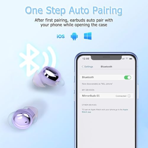 Side Sleeper Earbuds, Mini Comfortable Earbuds for Sleeping(Purple) | No Beep Interference & Comfortable to Sleeping