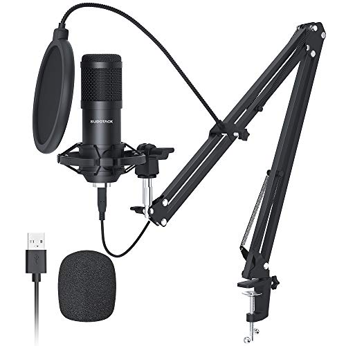 ST-800 Podcast Microphone Kit, 192kHz/24bit USB Condenser PC Mic | 192kHz/24bit chipset, cardioid pickup, studio recording, streaming gaming, voice-over YouTube Twitch, desktop creators