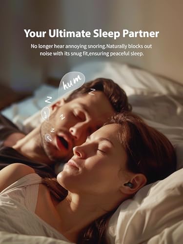 Sleep Headphones, Invisible Sleep Earbuds for Side Sleepers | Small Noise Blocking Sleep Earphones, Bluetooth 5.3 Tiny Hidden Earbuds for Work,Sleeping - color: Black