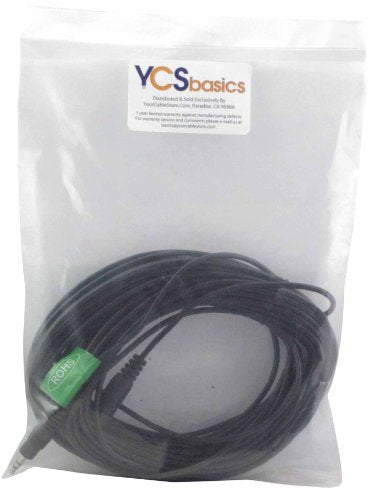 YCS basics 50 Foot 3.5mm Stereo Headphone/AUX Extension Cable Male/Female - size: 050 Ft
