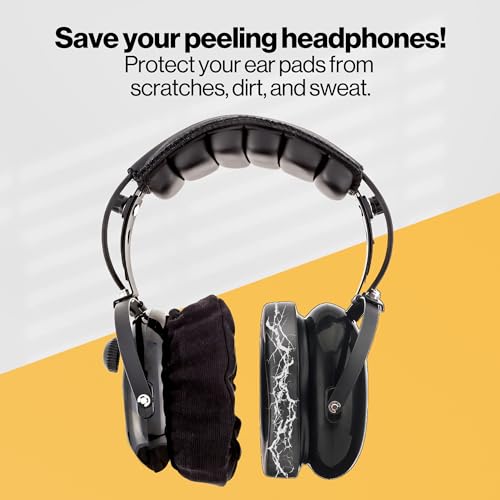 KORE AVIATION 100% Cotton Headphone Ear Covers Washable Double Knit for Aviation Headset, Gym, Training, Racing, Gaming, Hunting & Headset Ear Pads - style: 3 Pairs