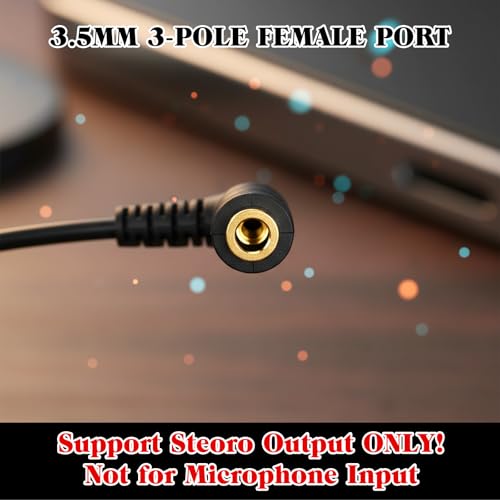 2 Pcs 2.5mm Male to 3.5mm Female Adapter Gold Plated 2.5mm Male to 3.5mm Female Stereo Audio Jack Adapter Cable 90 Degree Right Angle Connector 6 inch Cord for Radios, Headphones, Recorder, Camera