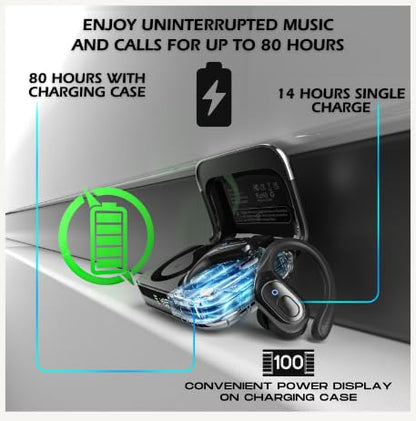 Groove Wireless Bluetooth Earbuds with Charging Case | Wireless Sports Earbuds | Running Ear Phones | Black Electronics - color: Black