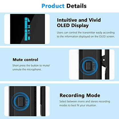 BOYA BY-XM6 S3 Wireless Lavalier Microphone for iPhone iPad, Plug Play Lapel Lav Mic for Video Recording YouTube Facebook Live Stream Podcast Interview Vlog - size: Lightning(RXD+TX)