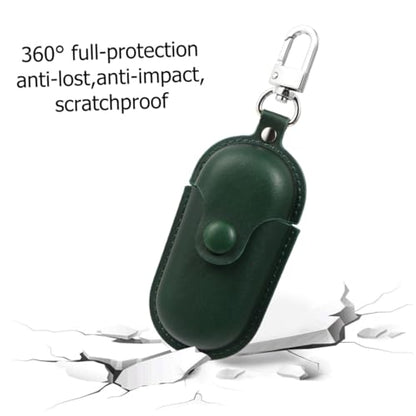 POPETPOP Waterproof Earphone Holder Protective Case for Earbuds 3i, Portable Dust-Proof Scratch-Resistant Earbud Storage in Dark Green for Travel and Daily Use