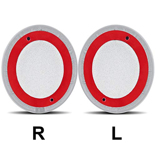 Professional Replacement Ear Pads for Beats Solo 2 & Solo 3 Wireless On-Ear Headphone/Soft Protein Leather/Noise Isolation Memory Foam/Strong Adhesive Tape/Cloud Like Comfort/Extra Durable - color: Grey