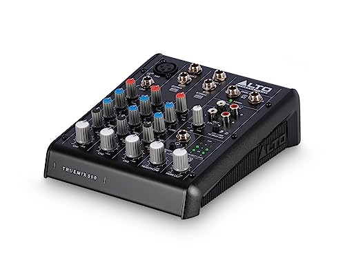 ALTO TrueMix 500 Audio Mixer with USB Interface | XLR Mic Input for Podcasting, Streaming, and Recording on Mac and Windows - size: 5 Channel, style: TrueMix 500