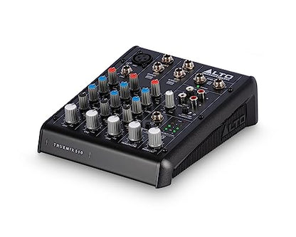 ALTO TrueMix 500 Audio Mixer with USB Interface | XLR Mic Input for Podcasting, Streaming, and Recording on Mac and Windows - size: 5 Channel, style: TrueMix 500