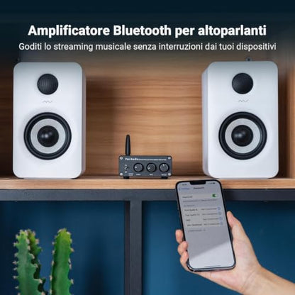 Fosi Audio Box X2 Phono Preamp, Stereo Audio Hi-Fi Preamplifier and BT20A Bluetooth Stereo Amplifier