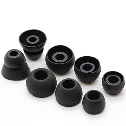 Alitutumao 4 Pairs Powerbeats 3 Replacement Earbuds Silicone Eartips Compatible with Wireless Powerbeats 3 Powerbeats3 Beats by dr dre Earphones, Black