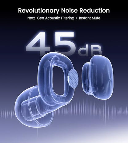 Upgrade Stylish Ear Plugs for Sleep, 45dB Noise Reduction, Side Sleeper Friendly, All-Day Comfort, Reusable, Earplugs for Muffling Snoring, Focus, Travel, Noise-Sensitive, Motorcycle | Designed to reduce snoring, traffic and background noise while helping