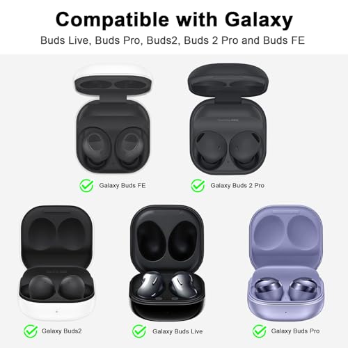 AIRSPO Silicone Case Compatible with Samsung Galaxy Buds 2/Pro/Live/Pro 2/FE Cases (Smokey Mauve) - color: Smokey Mauve