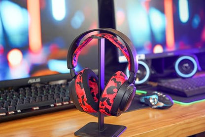 WC HeadbandZ Arctis Nova - Upgraded Silicone Headband for Arctis Nova Headsets by Wicked Cushions - Enhanced Flexibility, Comfort, and Style with Matching Earpad Designs | Red Camo - color: Red Camo