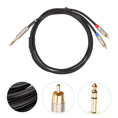 Mikikit 1pc Stereo Male to Adapter Cable for Speakers and Mixers and Practical Audio Equipment Connection Cable
