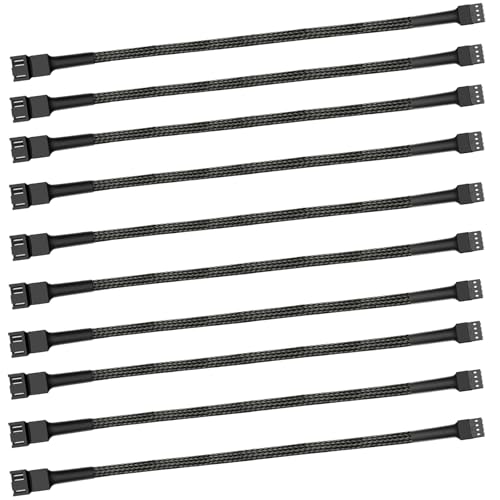 12" PWM Fan Extension Cable - 4 Pin, 30cm (10pcs) - size: 12"（30cm）10pcs