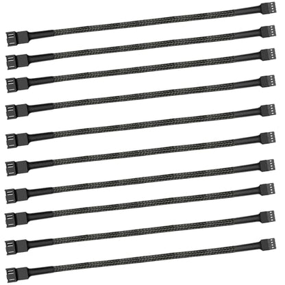 12" PWM Fan Extension Cable - 4 Pin, 30cm (10pcs) - size: 12"（30cm）10pcs