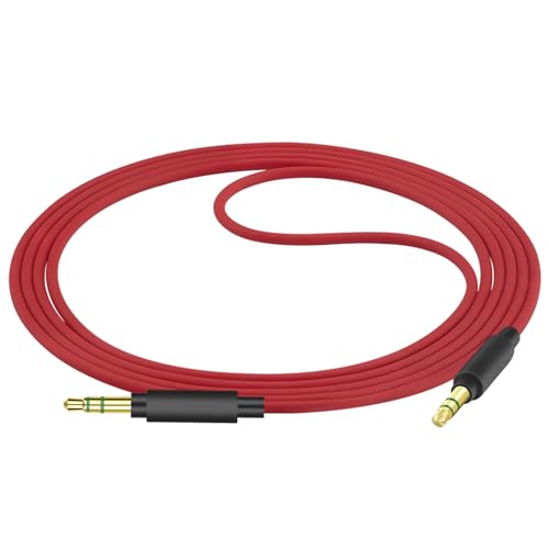 GEEKRIA Audio Cable Compatible with Beats Studio Pro/3/2, Solo 4/3/2, Mixr, Pro Headphones, 1/8" (3.5mm) to 3.5mm Aux Replacement Stereo Cord (4 ft/1.2 m)