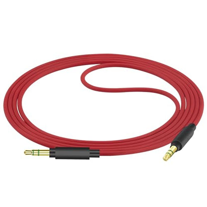 GEEKRIA Audio Cable Compatible with Beats Studio Pro/3/2, Solo 4/3/2, Mixr, Pro Headphones, 1/8" (3.5mm) to 3.5mm Aux Replacement Stereo Cord (4 ft/1.2 m)