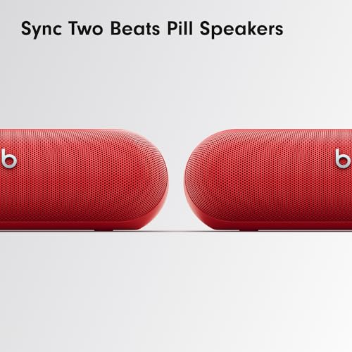 Beats Pill - Wireless Bluetooth Speaker with AppleCare+ (2 Years) - Statement Red - color: Statement Red, style: With AppleCare+