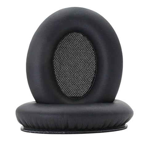 Replacement Ear Pads Compatible with Srhythm Version NC35 Black | Also suitable for Srhythm version NC25 Headphone Memory foam/protein leather ear pads and earmuffs - color: Black